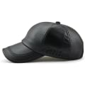 Miniatyrbilde 1 av 5: Hatt for menn i skinn, justerbar baseballcaps, sportshatt, beanie, flat
