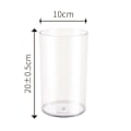 Miniatyrbillede 5 af 5: Klar Cylinder Blomstervase Bryllupsfest Spisebord Midterstykke Hydroponisk Blomsterholder Transparent Plantebeholder Dekoration 20cm