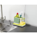 Miniatyrbilde 4 av 4: Hvit/Grønn Caddy - Vaskeservant oppbevaring/organisator med integrert avløp