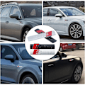 Miniatyrbillede 1 af 5: Bilsticker, 2 stk. 3D Sport Emblem S Logo Lettering Bilskilt