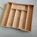 Miniatyrbild 2 av 5: Utbyggbar bambu besticklåda med 5 till 7 fack: 5