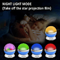 Miniatyrbilde 5 av 5: Nattlampe for barn, projektorlampe 360 romantisk rotasjon, stjerne nattlampe for baby, sengelamper