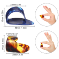 Miniatyrbilde 3 av 5: Tommelplukker Fingerplukker, Medium, Flat Angled, Celluloid Gitar F