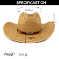 Pikkukuva 2 / 6: ##/Cowboy-hattu naisille ja miehille, western-hattu leveällä reunalla ja hihnalla##/