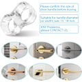 Miniatyrbilde 3 av 5: Dørstoppere 10 stk (Transparent) PVC Dørhåndtak Stopper Do