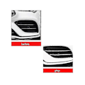 Miniatyrbilde 2 av 2: 4 stk. Frontfanger Tåkelys Grill Trim Strips For Cla200 Cla 260 2020-2023 Dekorasjonsklistremerke