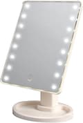 16 LED Smart Touch Screen Portabel Bordslampa Belyst Kosmetisk Sminkspegel (Vit)