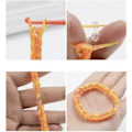 Miniatyrbillede 5 af 6: ##/32-trådet regnbue gummibåndsfletter håndlavet armbånd##/