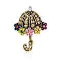 Miniatyrbillede 2 af 5: Parasol Knapper Brosche, Skjorte Knapper, Sikkerhedsnål, Forhindre A