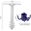 Miniatyrbillede 5 af 5: ##/Universal Strandparasol Stativ - Parasolholder Skrues Ind i##/