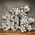 Miniatyrbillede 5 af 5: Festballoner 50 stk 12 tommer Sølv Metallic Krom Helium Skinnende