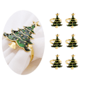 Miniatyrbilde 1 av 3: ##/Stykke Kreative Serviettringer - Pentagram Julerknapper, Unike##/