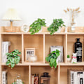 Miniatyrbillede 5 af 6: ##/Briful Sæt af 2 Små Kunstige Planter i Keramikpotte Falske Planter##/