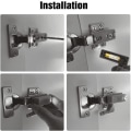 Pikkukuva 4 / 5: 10 kpl LED-saranatunnistinvaloa kaappiin keittiöön
