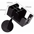Miniatyrbillede 3 af 5: Plastik Opbevaringsbar Organizer, Servietholder Sugerør Håndklædeholder Opbevaringsboks, Sort