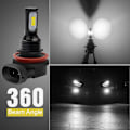 Pikkukuva 5 / 5: 2 kpl (valkoinen valo) 4000LM lumenia Äärimmäisen kirkas Uusin LED-sumuvalo