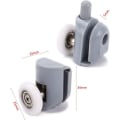 Miniatyrbillede 4 af 5: 8 stk. 23mm Rulle Rulle Hjul til Bruseværelsesdør, Badeværelse S