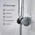 Miniatyrbillede 4 af 5: Universal Bruseshovedholder, 2 Dele, Ingen Boring, Justerbar