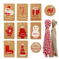 Miniatyrbild 1 av 5: ##/100-pack jultaggsats##/