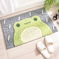 Miniatyrbillede 1 af 5: ##/Tegneserie badeværelsesgulvmåtte til husholdning, 50*80cm, frø##/