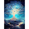 Miniatyrbild 1 av 5: ##/5D Diamantmålning Kit (30*40cm), Blå Cyan Livets Träd##/