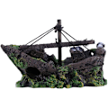 Miniatyrbillede 2 af 4: Kunstig Harpiks Akvarium Ornament Akvarier Skibsvrag Fiskeri B
