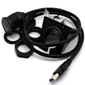 Pikkukuva 5 / 5: Yksiporttinen vedenkestävä USB 3.0 -jatkojohto autoon, veneeseen ja