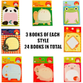Miniatyrbillede 1 af 5: Mini Sticky Notes, 24 Pakker Farvede Sticky Notes, Køleskabs Sticky