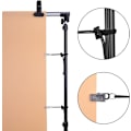 Pikkukuva 2 / 5: ##/Musta 12 kpl Taustaklipsit Fotostudio Videoon##/