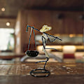 Miniatyrbillede 3 af 5: Kreativ karakter lysestage Idyllisk pige lysestage