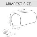 Miniatyrbillede 5 af 5: 2 stk. Sofa Armdæksler Beskyttere Dækning Armlæn Sofa Armr