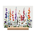 Miniatyrbillede 1 af 5: Akryl Blomsterbordsskilt med Træfod Kraftig Blomsterplanter Hjemmekontor Bordpynt Skrivebordsdekoration Ornament C