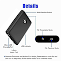 Miniatyrbillede 5 af 5: Bluetooth 5.3 Adapter til Fly til 2 Trådløse Hovedtelefoner, 3.5mm Jack In-Flight Bluetooth Transmitter