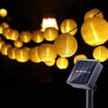 LED-slinga för utomhusbruk, solcellsdriven, 6,5 m, 30 LED-lampor i nylon