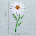Miniatyrbilde 1 av 5: 6 stk Daisy Delicate Broderte Lapp, Broderi Blomst Lapp