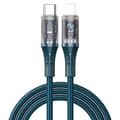 ##/USB FD PD 27 W 5 A Kabel USB C till USB C Snabbladdning QC 4.0 Flätad Nylon LED-display##/