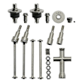 Miniatyrbilde 3 av 5: Metalldifferensial og drivakselsett for Scy 16101 16102 16103 16201 Pro 1/16 Børsteløs Rc Bil Upg