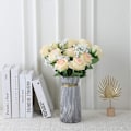 Miniatyrbillede 4 af 4: Kunstige Rose Silkeblomster Buket Hjem Kontor Bryllup Arrangement