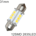 Miniatyrbillede 5 af 5: Marine LED Udskiftningspære Bådlys Pærer Super Bright 12 Volt 32 Mm Pærer Til Bådnavigationslys Båd A