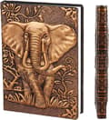 Miniatyrbillede 1 af 6: Lille Vintage Læder Notesbog A6, Hardcover Journal Dagbog Lomme