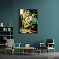 Miniatyrbild 2 av 5: ##/30x40cm 5D DIY Diamantmålning Set - Grön ritbräda,##/