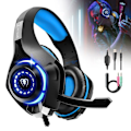 Pikkukuva 1 / 6: ##/Kuulokkeet mikrofonilla PS4 PS5 PC Xbox Series syvään pelaamiseen##/