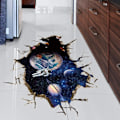 Miniatyrbild 2 av 5: ##/3D Planet Galaxy Astronaut Väggdekaler, Avtagbara Universum Rymd##/