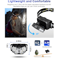 Miniatyrbilde 5 av 5: LED-hodelykt, Ultra Lys Hodelykt med 6 Moduser, Lett H