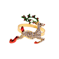 Miniatyrbillede 5 af 5: ##/6 Stykke Jule Servietringe - Diamantbesat Elg, Unik N##/