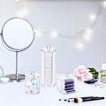 Miniatyrbillede 4 af 5: Tredelt Makeup Organizer - Vatpindsholder og Multi-