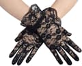 ##/Eleganta korta handskar i spets för kvinnor - Sommarhandskar för bröllop##/