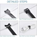 Miniatyrbilde 6 av 6: ##/100 stk Kabelbinder Gjenbrukbare - Kabelstropper Multifunksjonelle Tie Wraps Festestropper Brukt##/