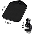Miniatyrbillede 3 af 5: Drejelig (sort) Ergonomisk Desktop Mussemåtte Ergonomisk Håndledsrem