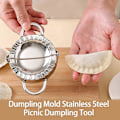 Miniatyrbilde 2 av 5: 3-i-1 Dumpling Maker Rustfritt Stål Empanada Press Mini Pai Form Multi-Funksjonell Tortilla Klemme for Kjøkken L